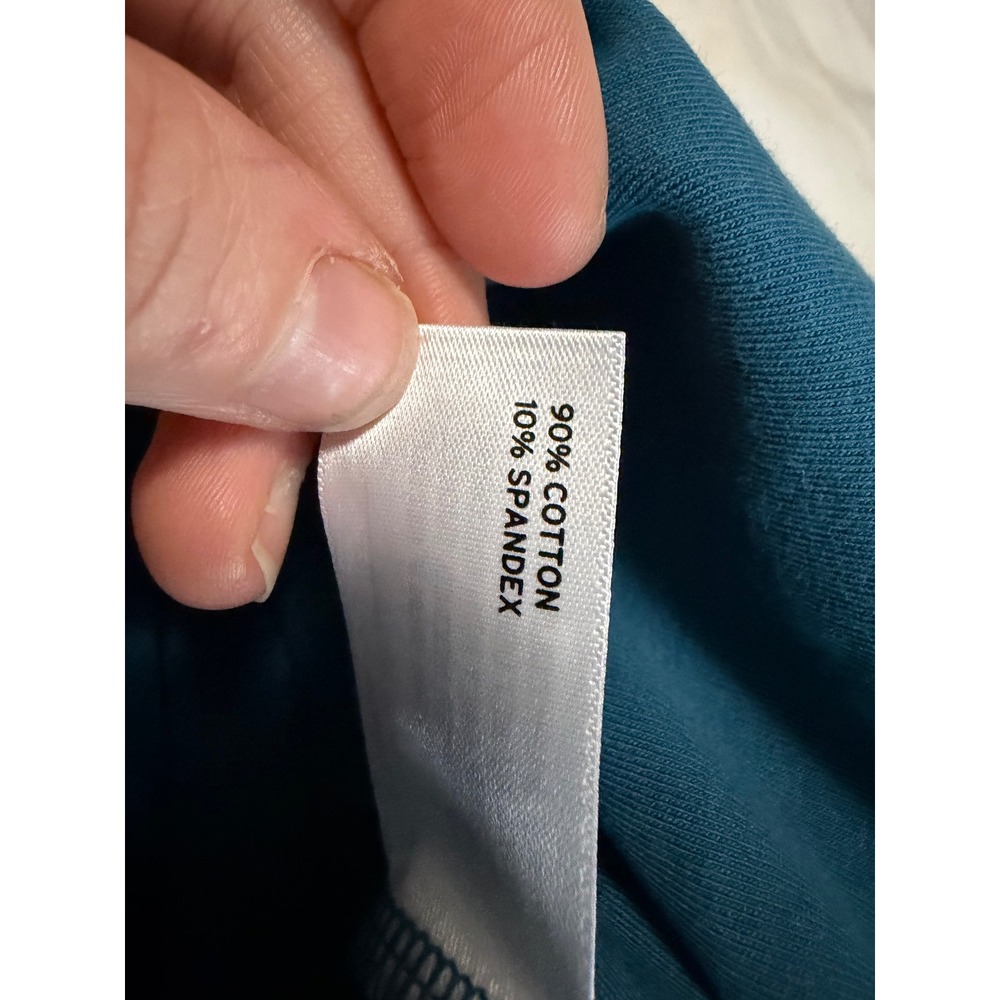 Duluth Trading Co Noga Classic Knit Pants Teal Blue Women Large Regular - Picture 6 of 7